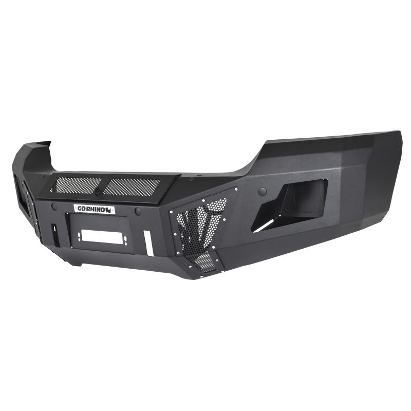 GMC Sierra 3500HD Bumper - Front - Go Rhino - BR11 - Black - `15-`19